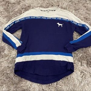 Victoria’s Secret VS PINK Blue Purple Crewneck Shirt XS